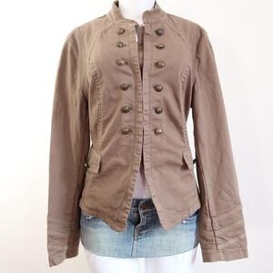 y2k tan military cargo jacket utility indie sleaze vintage size XL